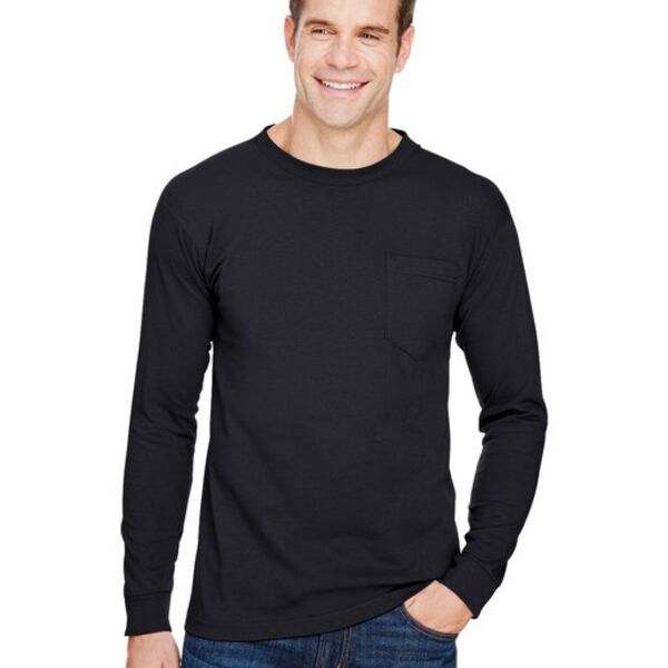 Unisex USA Made Long-Sleeve Pocket T-Shirt Thumbnail