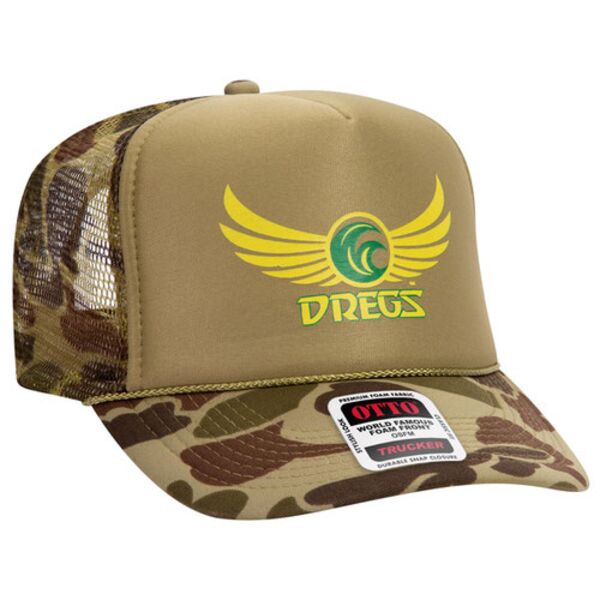 OTTO CAP 5 Panel High Crown Mesh Back Trucker Hat Thumbnail