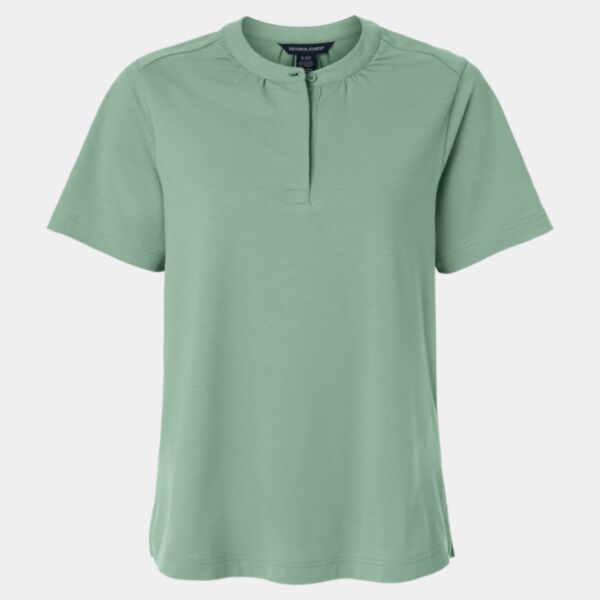 Women's Seaton Pebble Textured Polo Thumbnail