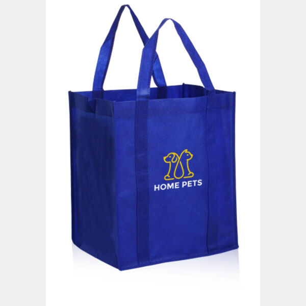 100 Large Grocery Totes W/ 1 Color Imprint Thumbnail